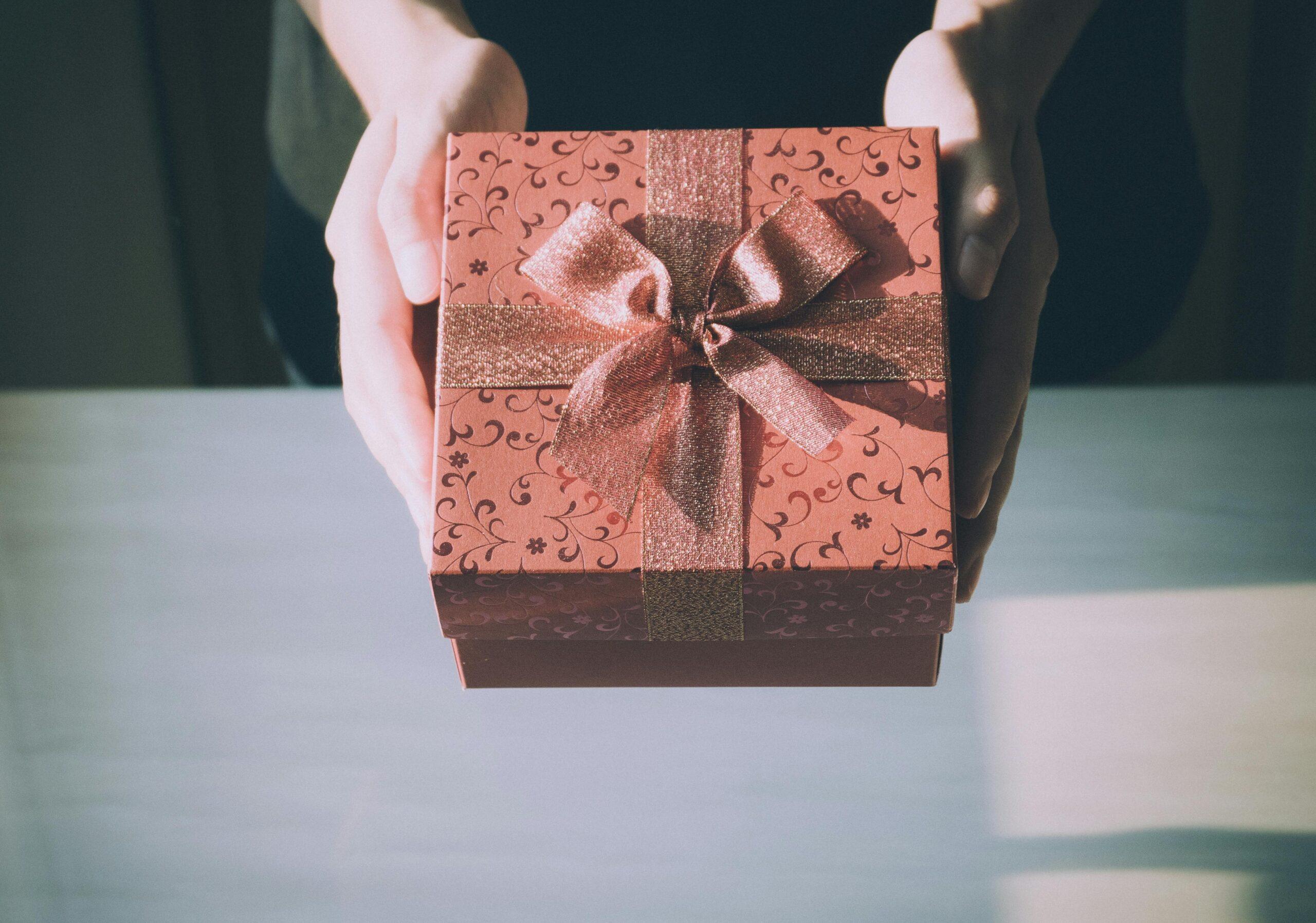 An elegant cruelty-free gift box filled with organic flower-based skincare items