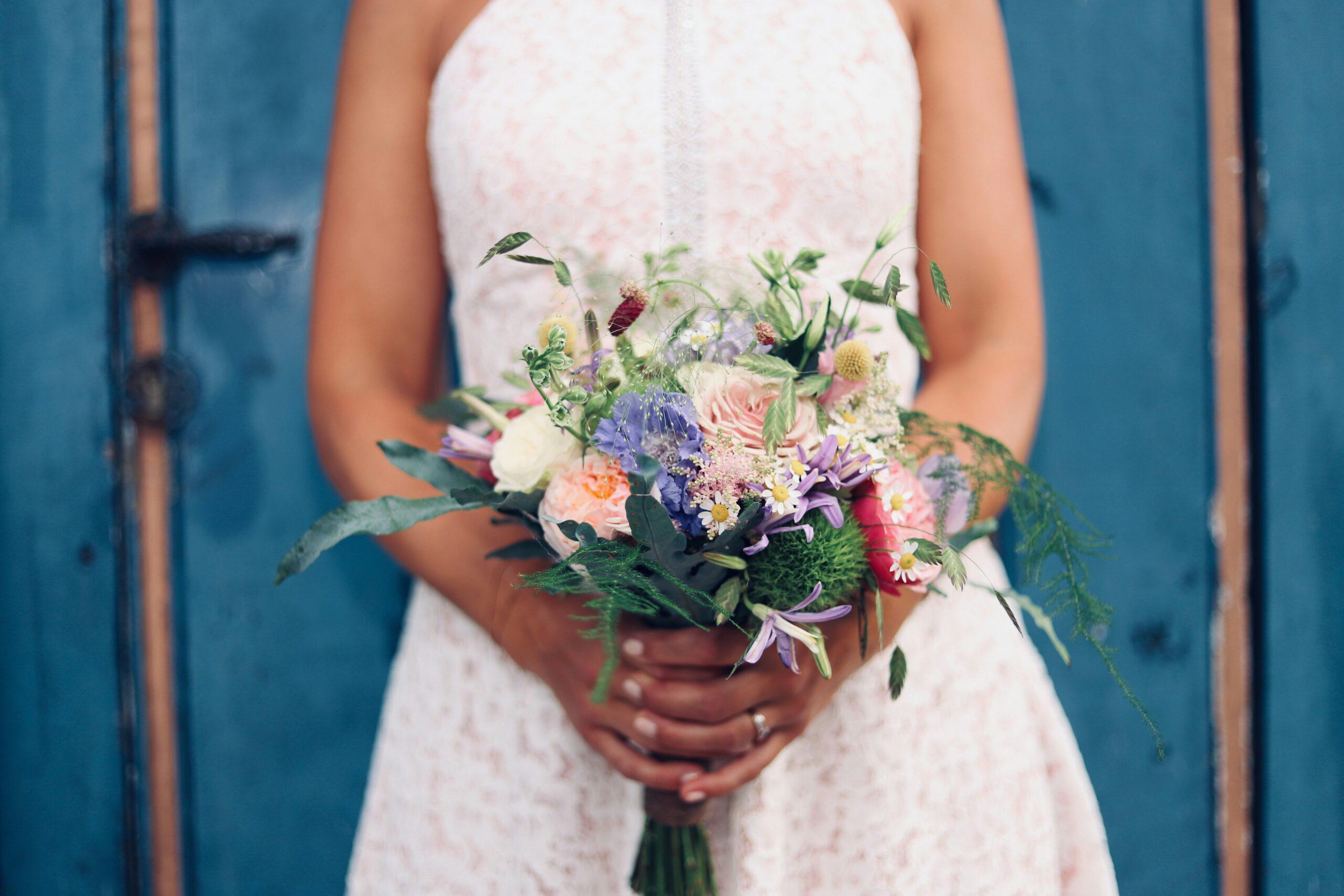 organic wedding bouquet